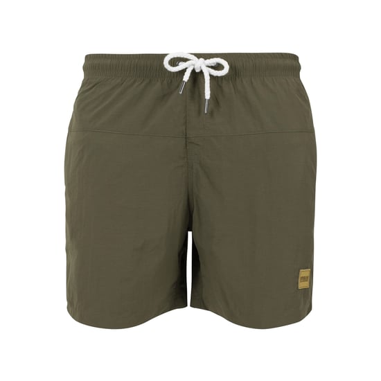 Urban Classics Heren Blok Zwemshorts (Olijf) - Image 1