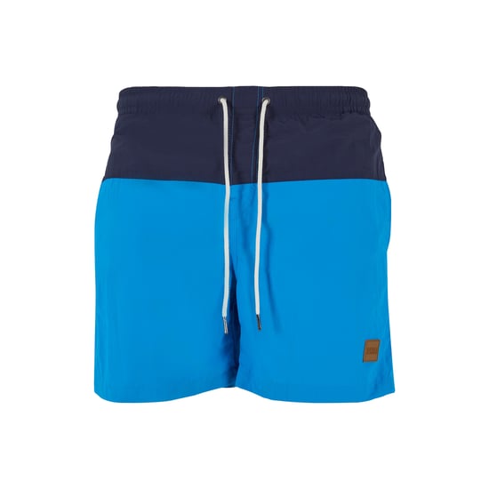 Urban Classics Mens Block Swim Shorts (Navy/Turquoise) - Image 2