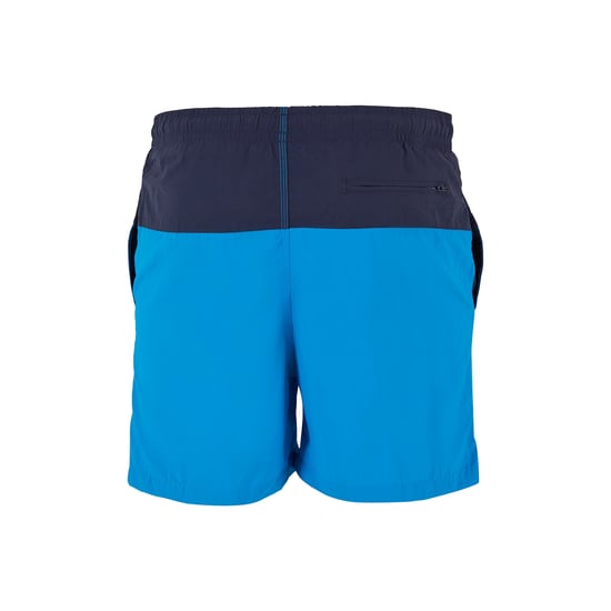 Urban Classics Mens Block Swim Shorts (Navy/Turquoise) - Image 3