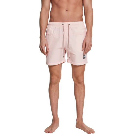 Urban Classics Heren Blok Zwemshorts (Roze) - Image 4