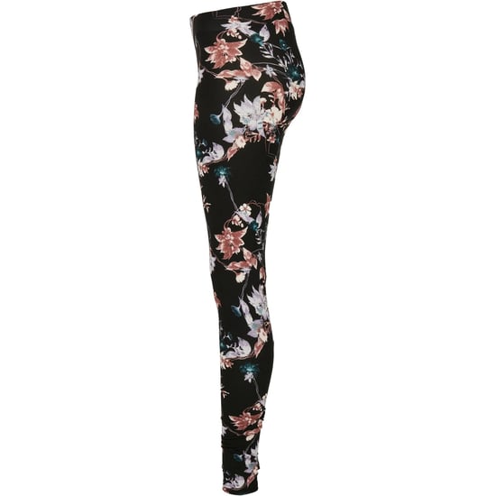 Urban Classics Womens/Ladies Soft Floral Leggings (Black) - Image 3