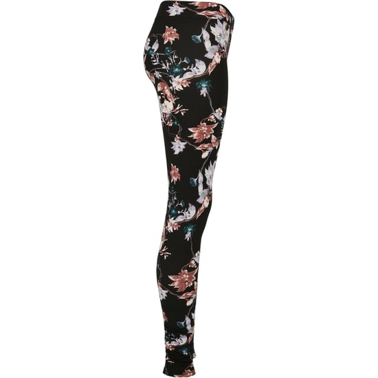 Urban Classics Womens/Ladies Soft Floral Leggings (Black) - Image 4