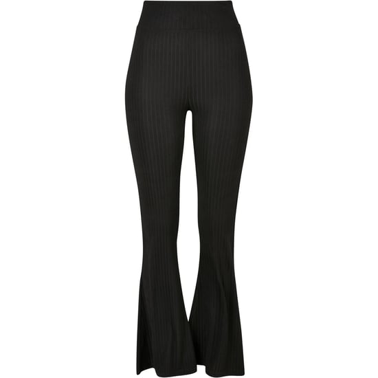 Urban Classics Dames/Dames Ribbed Uitlopende Legging met Hoge Taille (Zwart) - Image 1