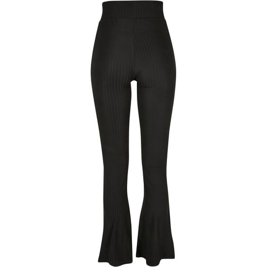 Urban Classics Dames/Dames Ribbed Uitlopende Legging met Hoge Taille (Zwart) - Image 2