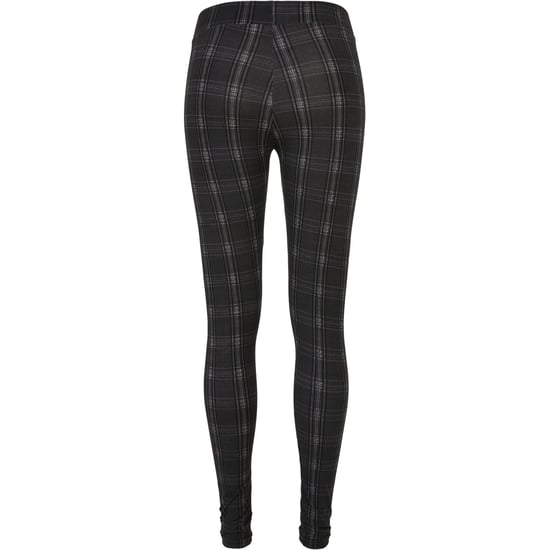 Urban Classics Dames/Dames Zachte Geruite Legging (Zwart) - Image 2