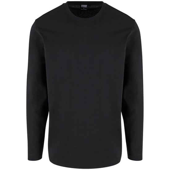 Urban Classics Heren Basic T-shirt met lange mouwen (Zwart) - Image 1