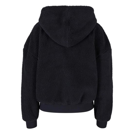 Urban Classics Dames/Dames Sherpa Oversized Full Zip Hoodie (Zwart) - Image 2