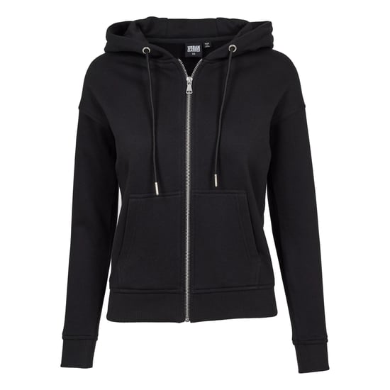 Urban Classics Dames/Dames Full Zip Hoodie (Zwart) - Image 1