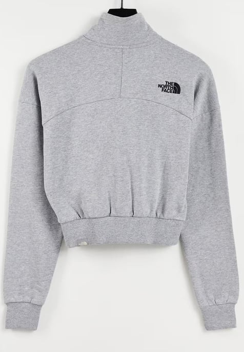 The North Face Womens 1/4 Zip Fleece Sweat in Light Grey - Image 4