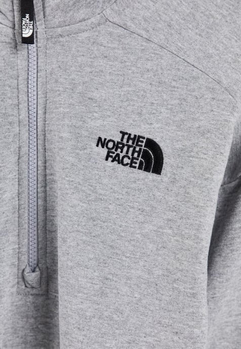 The North Face Womens 1/4 Zip Fleece Sweat in Light Grey - Image 6