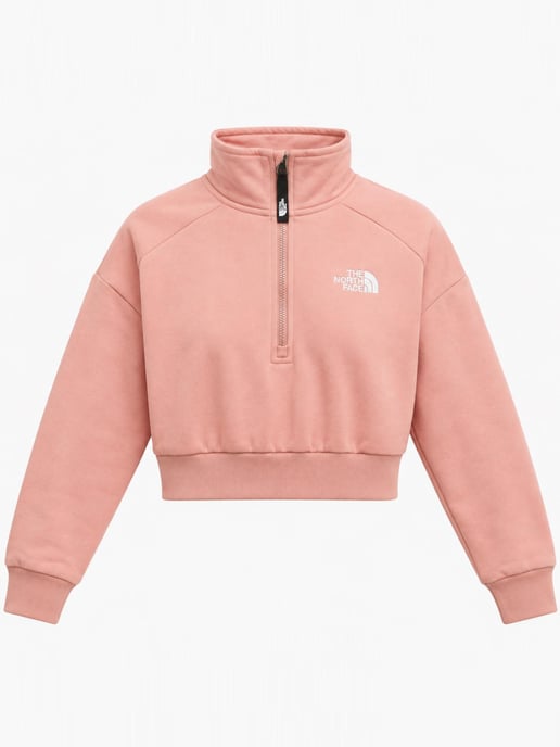 The North Face Womens 1/4 Zip Fleece Sweat in Rose Dawn - Image 4