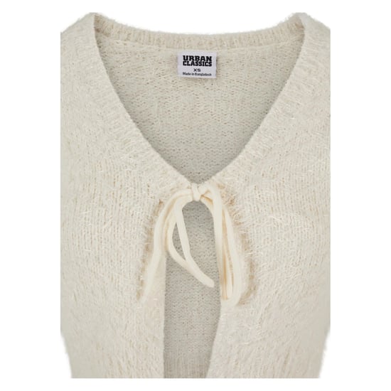 Urban Classics Dames/Dames Cropped Feather Front Tie Vest (Wit zand) - Image 3