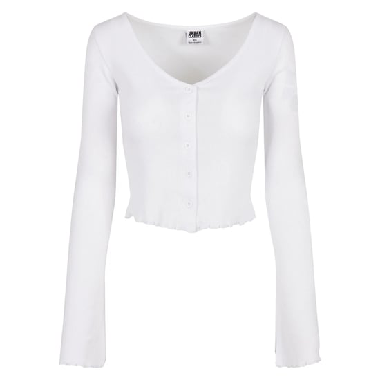 Urban Classics Dames/Dames Ribbed Cropped Vest (Wit) - Image 1