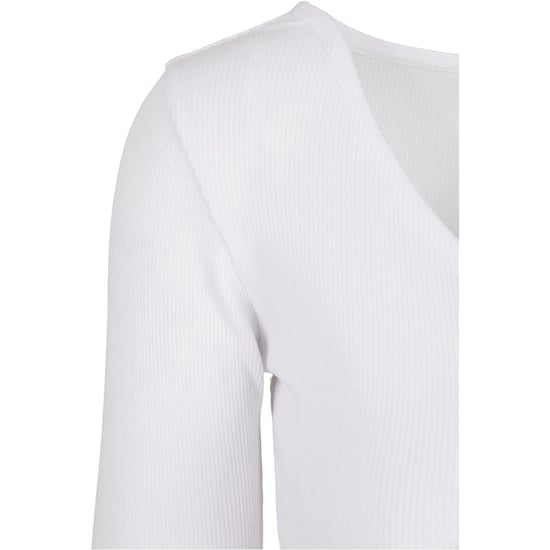 Urban Classics Dames/Dames Ribbed Cropped Vest (Wit) - Image 3