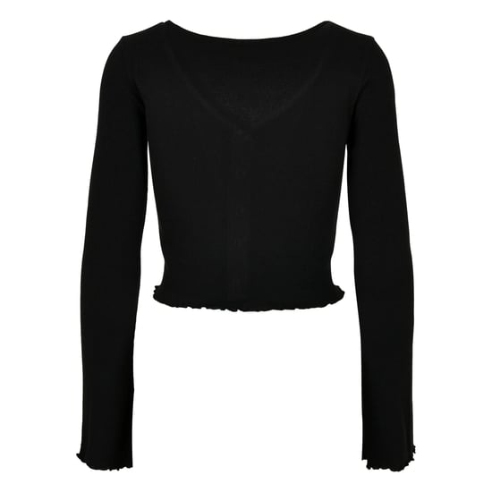 Urban Classics Dames/Dames Ribbed Cropped Vest (Zwart) - Image 2