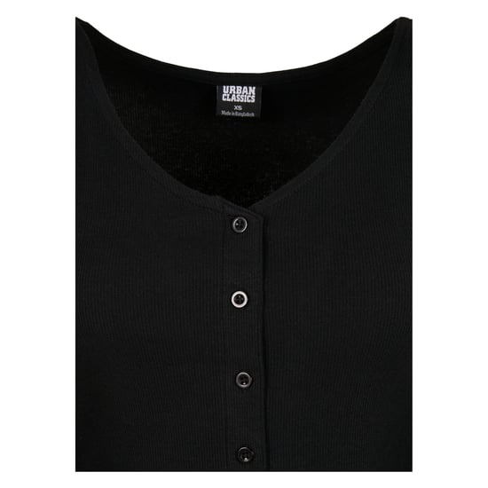 Urban Classics Dames/Dames Ribbed Cropped Vest (Zwart) - Image 4