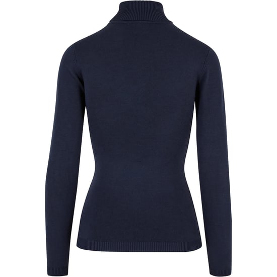Urban Classics Dames/Dames Gebreid Schildpad Hals Sweatshirt (Marine) - Image 2