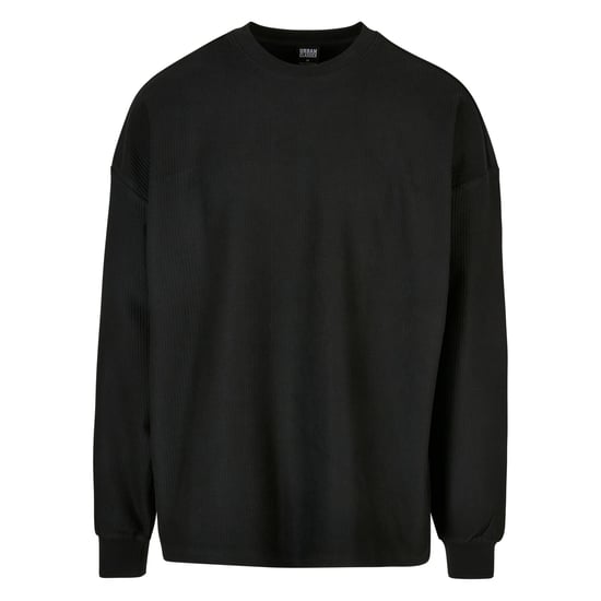 Urban Classics Heren Geribd Badstof Boxy Sweatshirt (Zwart) - Image 1