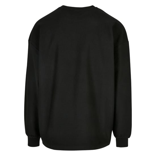 Urban Classics Heren Geribd Badstof Boxy Sweatshirt (Zwart) - Image 2