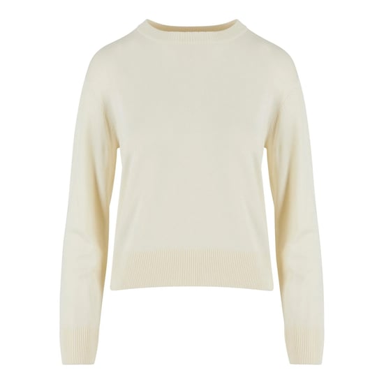 Urban Classics Dames/Dames Gebreid Sweatshirt met Ronde Hals (Wit zand) - Image 1