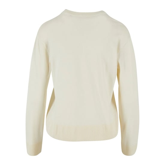 Urban Classics Dames/Dames Gebreid Sweatshirt met Ronde Hals (Wit zand) - Image 2
