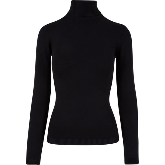 Urban Classics Dames/Dames Gebreid Schildpad Hals Sweatshirt (Zwart) - Image 1