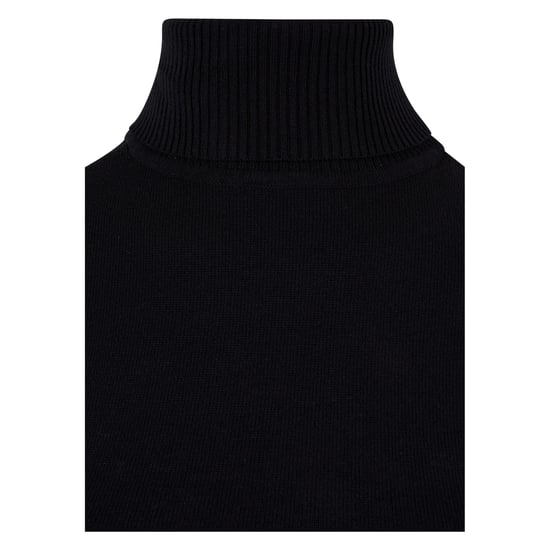 Urban Classics Dames/Dames Gebreid Schildpad Hals Sweatshirt (Zwart) - Image 3