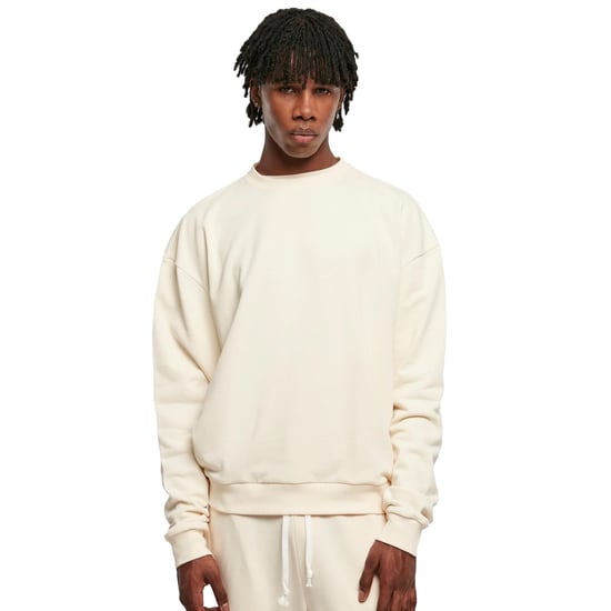 Urban Classics Heren Ultra Zware Crew Hals Sweatshirt (Wit zand) - Image 3