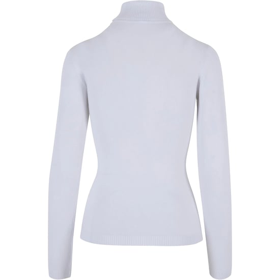 Urban Classics Dames/Dames Gebreid Schildpad Hals Sweatshirt (Wit) - Image 2