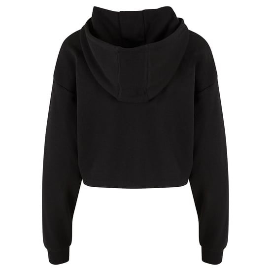 Urban Classics Dames/Dames Terrycloth Lichtgewicht Oversized Crop Hoodie (Zwart) - Image 2