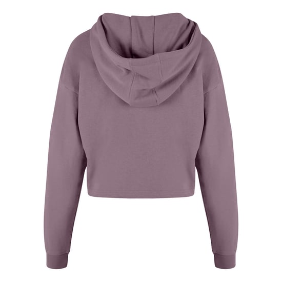 Urban Classics Dames/Dames Terrycloth Lichtgewicht Oversized Crop Hoodie (Paars) - Image 2