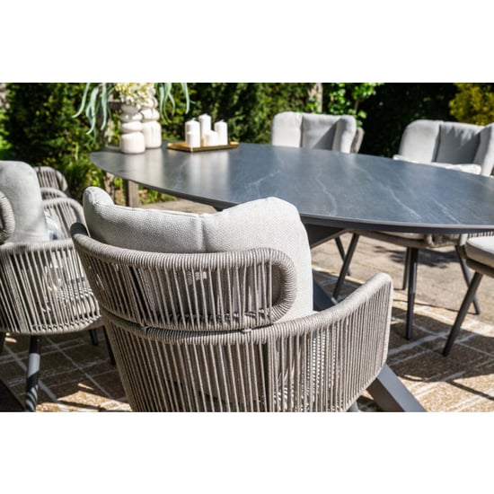 Garden Impressions Linares xl tuinstoelen set van 4 grey sand - Image 4
