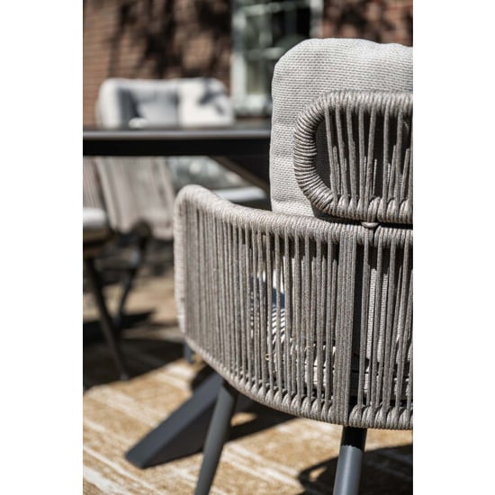 Garden Impressions Linares xl tuinstoelen set van 4 grey sand - Image 5