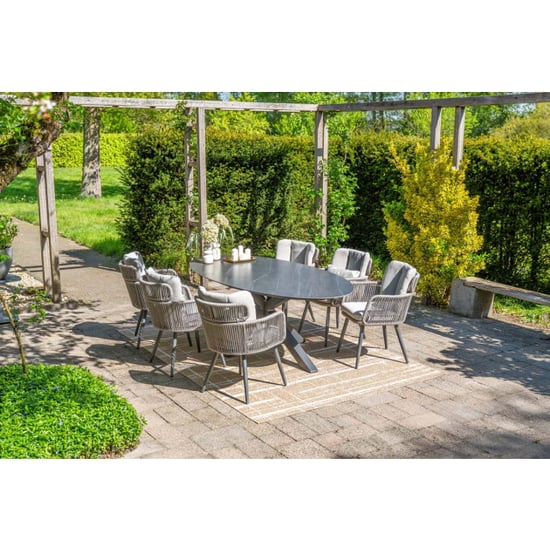 Garden Impressions Linares xl tuinstoelen set van 4 grey sand - Image 6