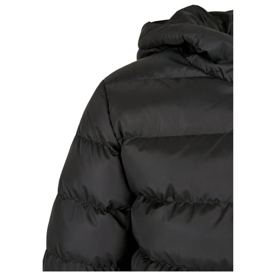 Urban Classics Jongens Basic Gewatteerde Jas (Zwart/Zwart) - Image 3