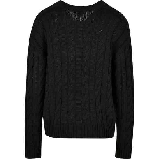 Urban Classics Mens Boxy Cardigan (Black) - Image 2