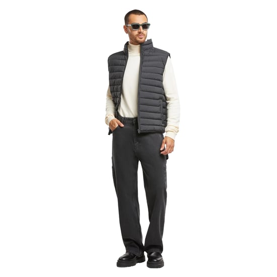 Urban Classics Heren Basis Lichtgewicht Gilet (Zwart) - Image 1