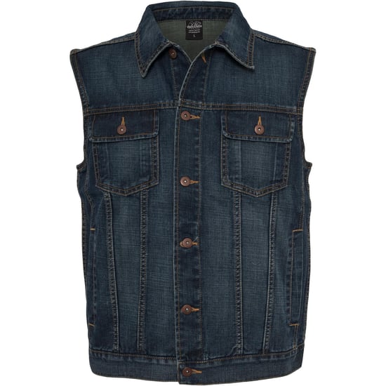 Urban Classics Heren Denim Gilet (Denim Blauw) - Image 1