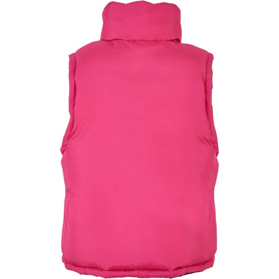 Urban Classics Dames/Dames Omkeerbaar Gewatteerd Gilet (Zwart / Fuchsia) - Image 4