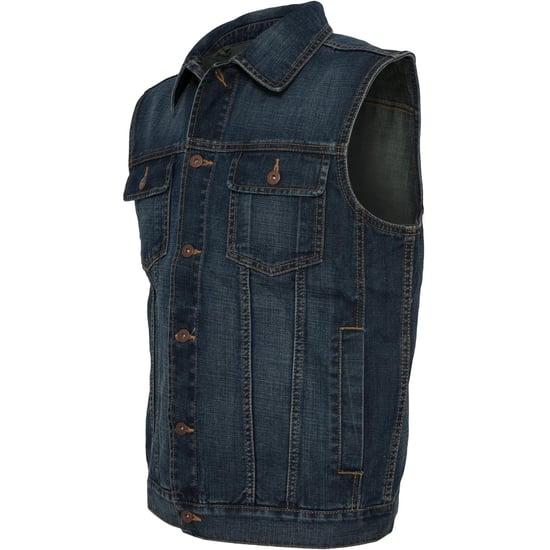 Urban Classics Heren Denim Gilet (Denim Blauw) - Image 3