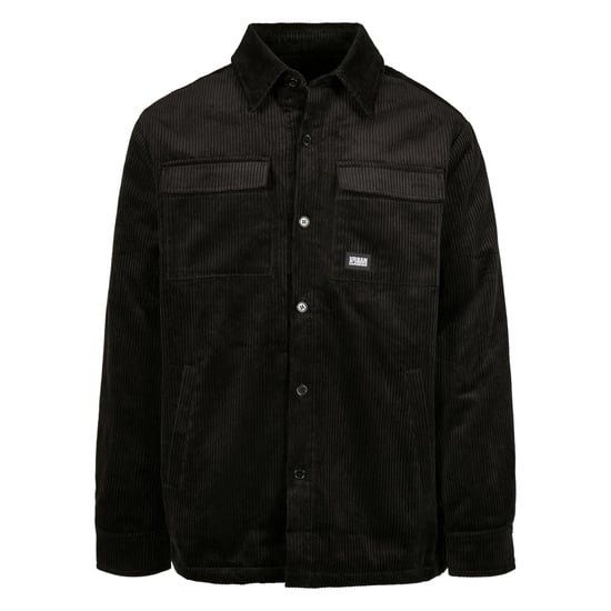 Urban Classics Heren Corduroy Overhemd Jas (Zwart) - Image 1
