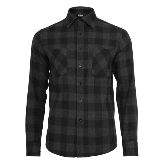 Urban Classics Heren geruit Flannel Shirt (Zwart/Kool) - Image 1
