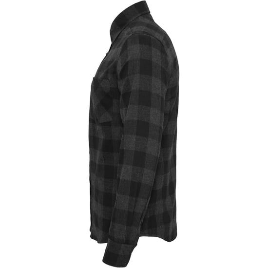 Urban Classics Heren geruit Flannel Shirt (Zwart/Kool) - Image 3