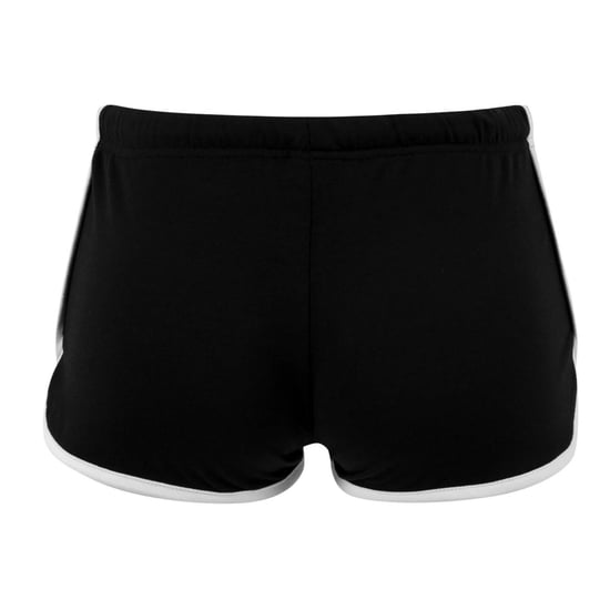 Urban Classics Womens/Ladies French Terry Hotpants (Black/White) - Image 2