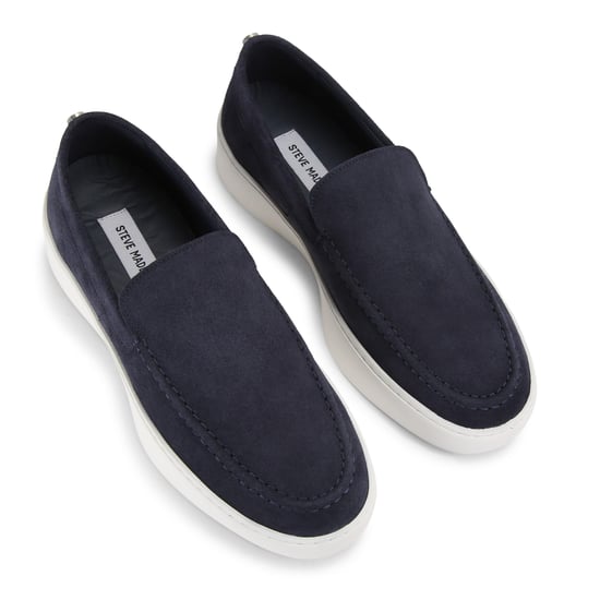 Suede Leyton Navy Loafers - Image 2