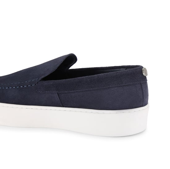 Suede Leyton Navy Loafers - Image 3