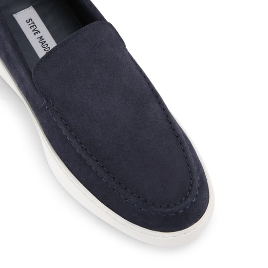 Suede Leyton Navy Loafers - Image 4