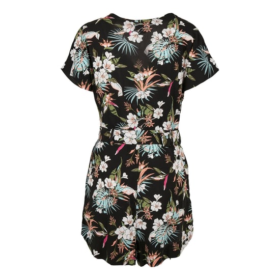 Urban Classics Dames/Dames kort jumpsuit met tropische riem (Zwart) - Image 2