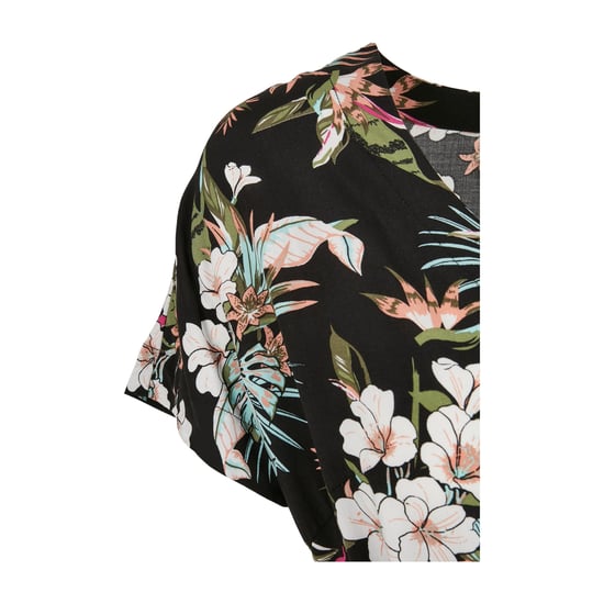 Urban Classics Dames/Dames kort jumpsuit met tropische riem (Zwart) - Image 3