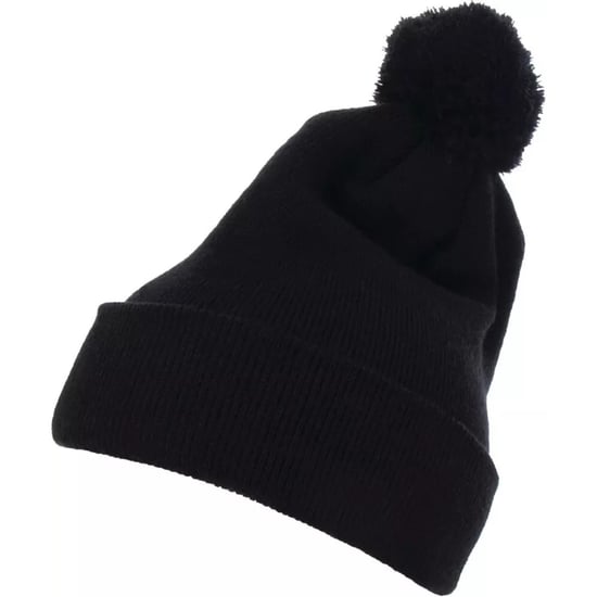 Flexfit Classics Pom Pom Knitted Cuffed Beanie (Black) - Image 1